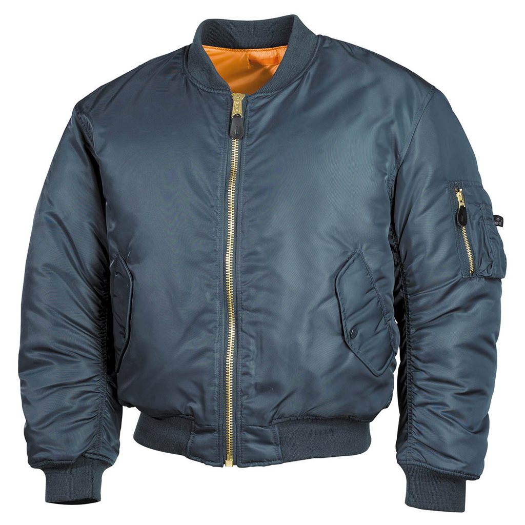 Chaqueta BOMBER US MA1 en corte de piloto MA-1 (vista frontal)