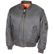 Chaqueta bomber US MA-1 gris, corte piloto, referencia 03552M.