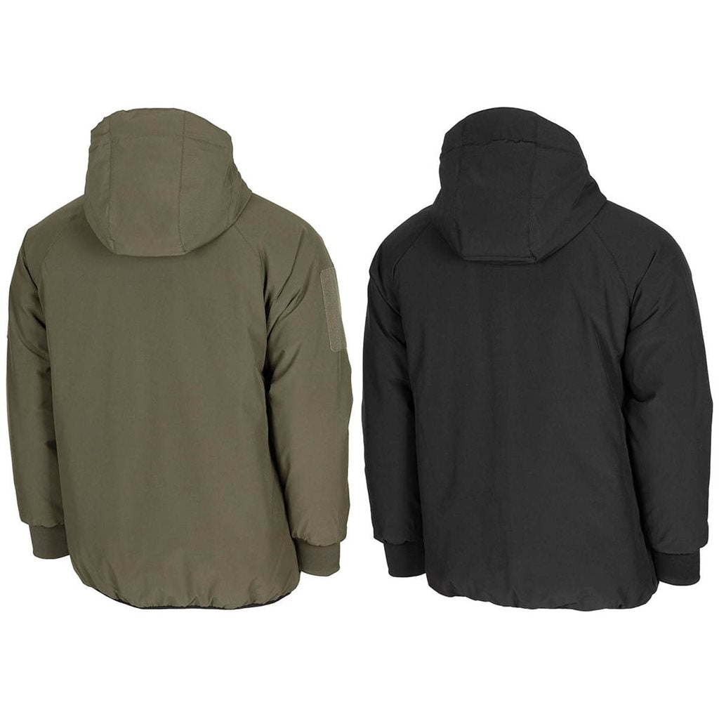 Chaqueta reversible THERMAL verde/negra con relleno DuPont Sorona 200 g/m2