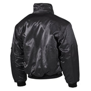 Chaqueta CWU negra en material resistente, repelente al agua y cortavientos