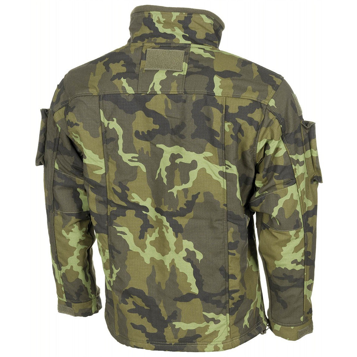Chaqueta táctica fleece COMBAT AČR vz.95 Les, frontal con cremalleras y bolsillos