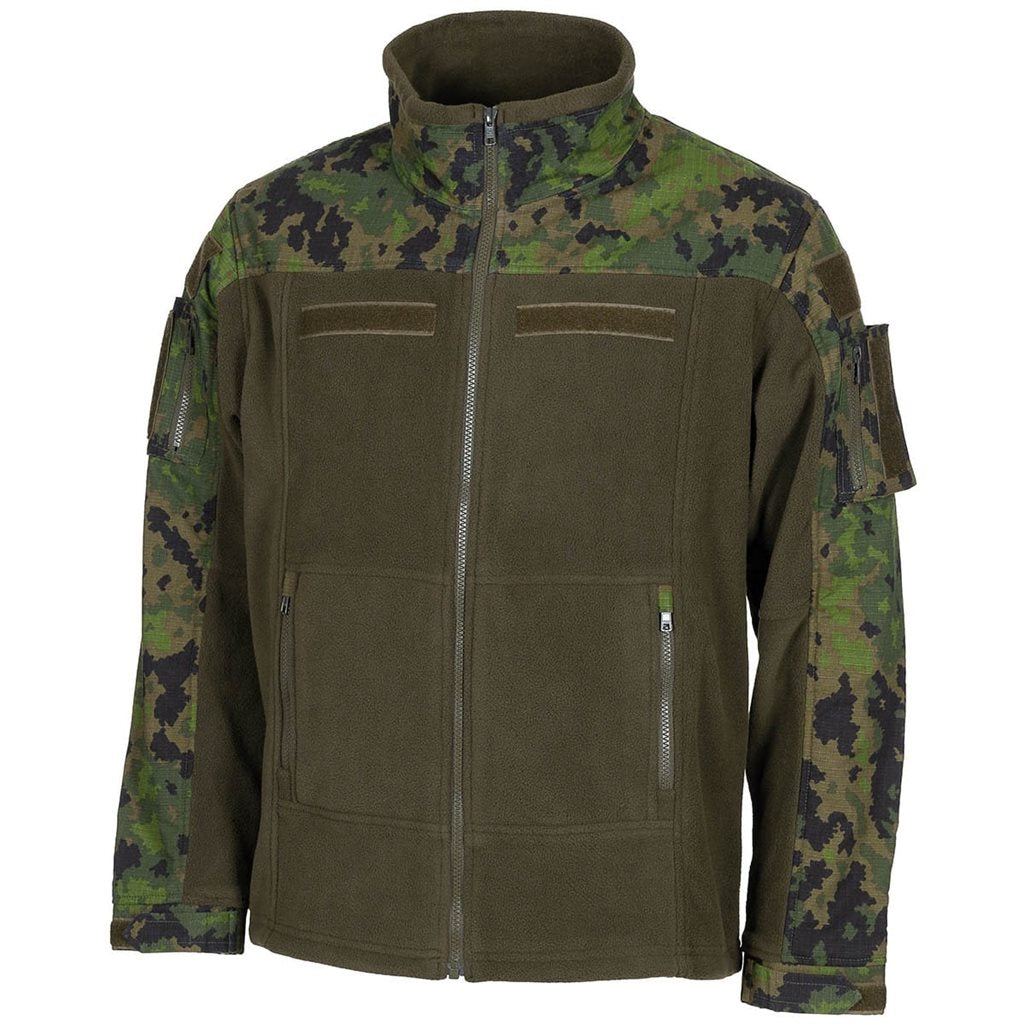 Chaqueta táctica polar COMBAT MFH con cremallera, bolsillos y refuerzos rip-stop