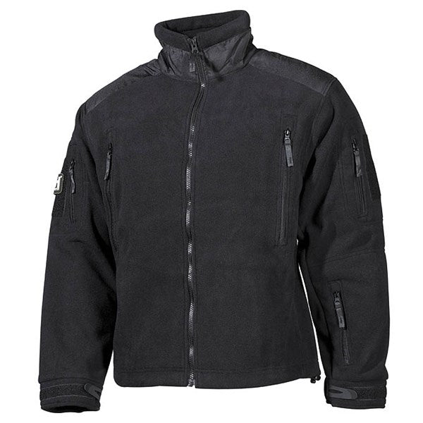 Chaqueta polar MFH Heavy-Strike negra - forro fleece cómodo