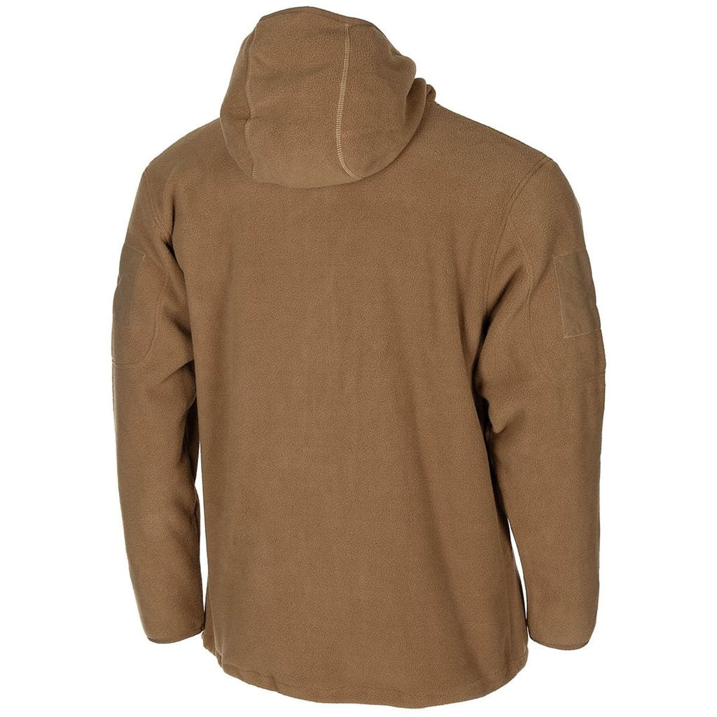 Sudadera fleece con cremallera y capucha TACTICA COYOTE
