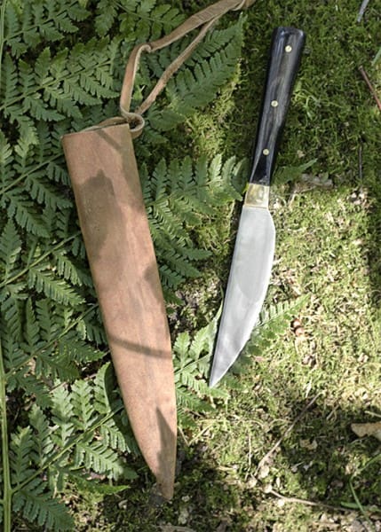 Cuchillo de cocina con mango de cuerno y vaina 0397001003 - Espadas y Más
