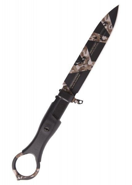 Cuchillo Misericordia Black Warfare, Extrema Ratio 04.1000.0479-BW-LE - Espadas y Más