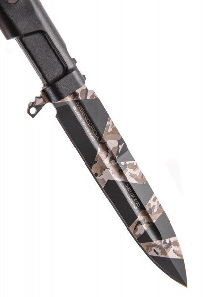 Cuchillo Misericordia Black Warfare, Extrema Ratio 04.1000.0479-BW-LE - Espadas y Más