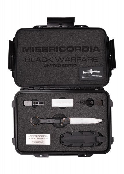 Cuchillo Misericordia Black Warfare, Extrema Ratio 04.1000.0479-BW-LE - Espadas y Más