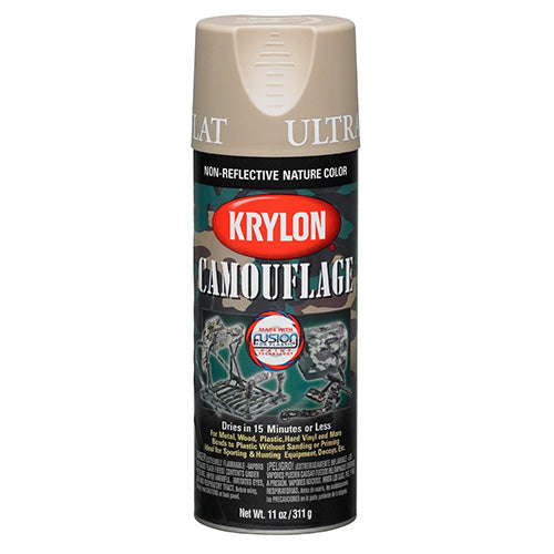 Lata de pintura en spray Krylon camuflaje color arena