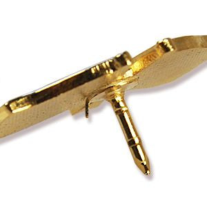 Pin metálico con banderas ondeantes Chequia-UE, aprox. 2 x 1,5 cm