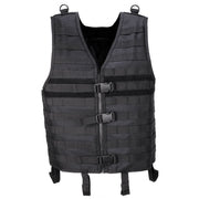 Chaleco táctico MOLLE Light negro, 100% poliéster 900D