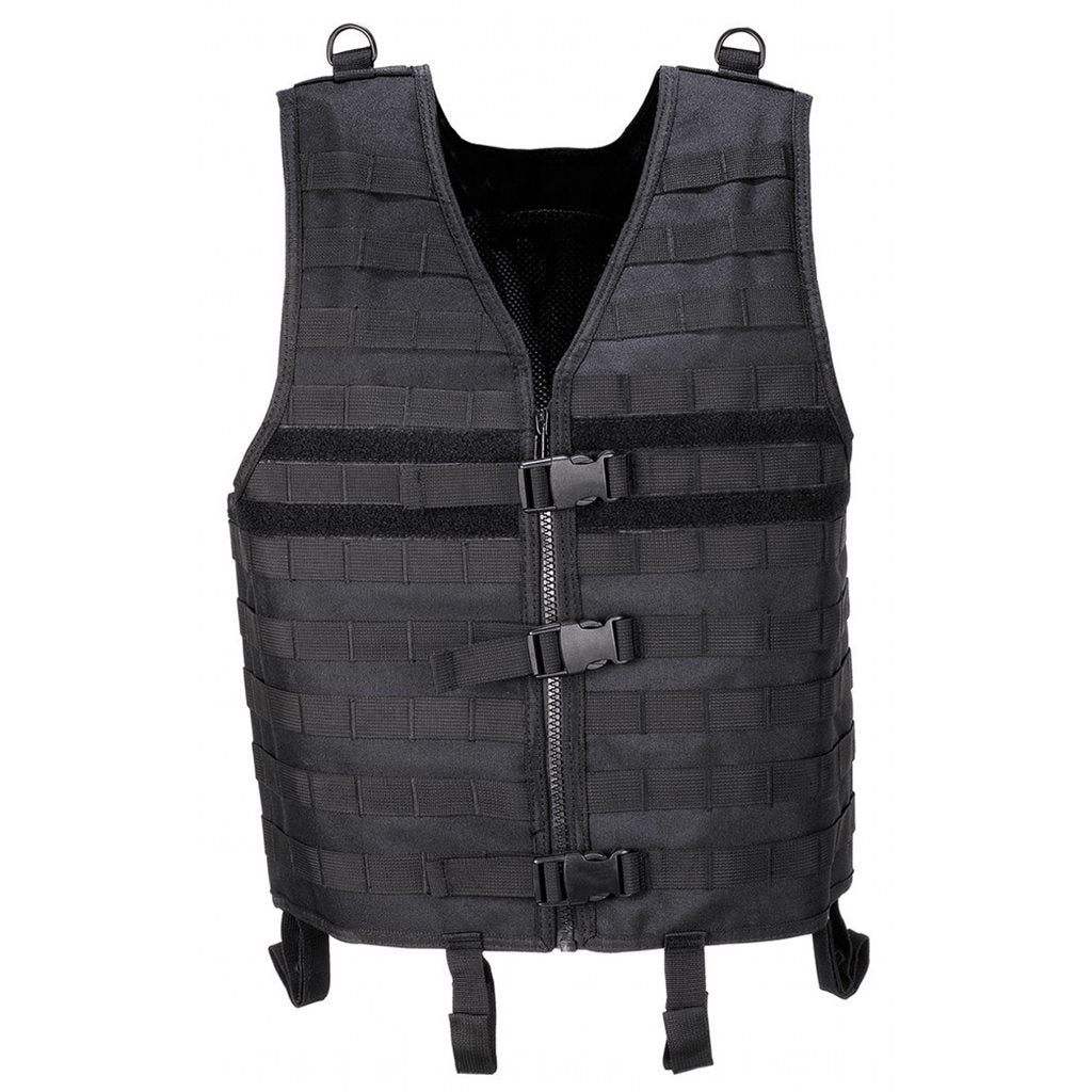 Chaleco táctico MOLLE Light negro, 100% poliéster 900D