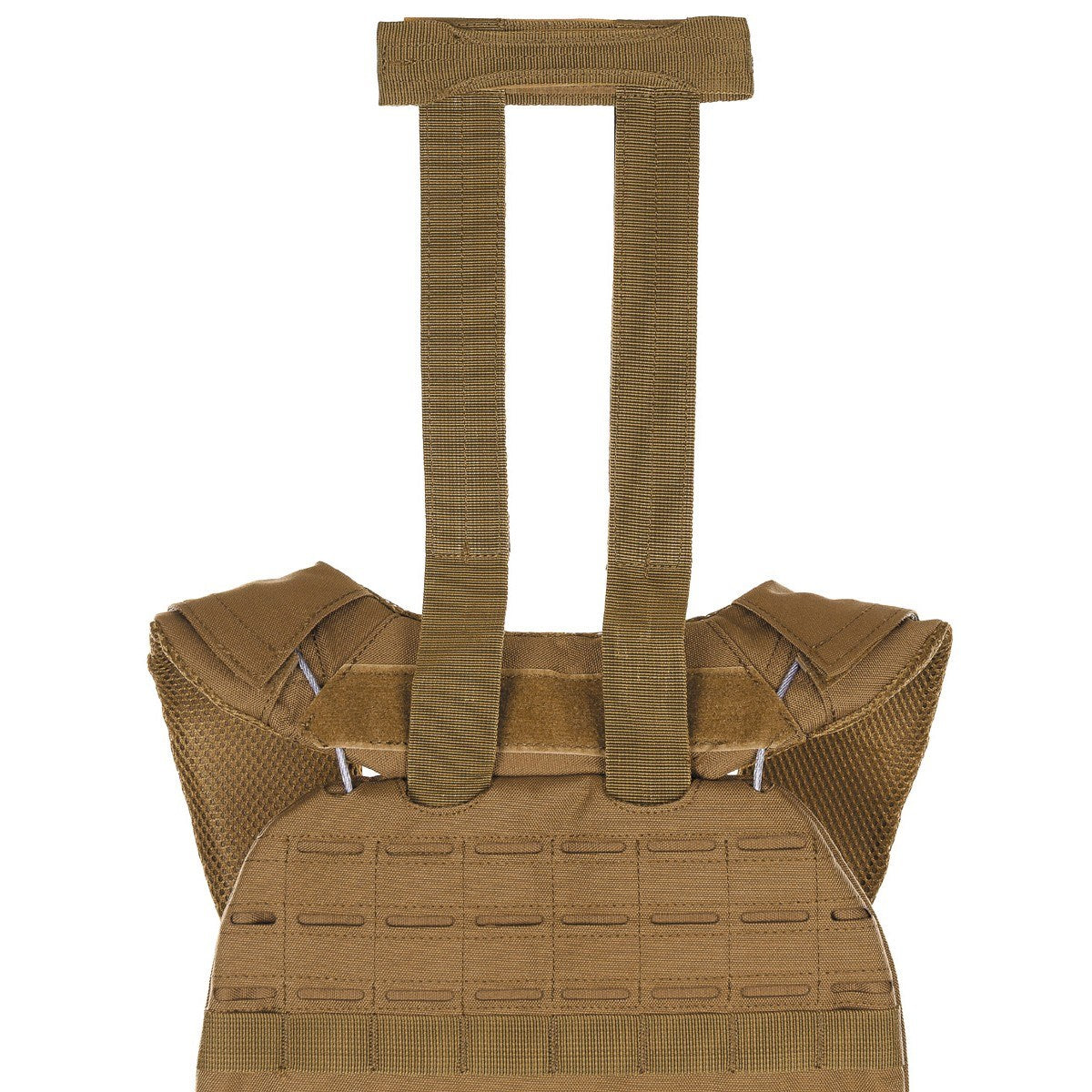 Chaleco táctico LASER MOLLE negro, ligero y ajustable con MOLLE/PALS, sistema de lanzamiento rápido y asa de rescate