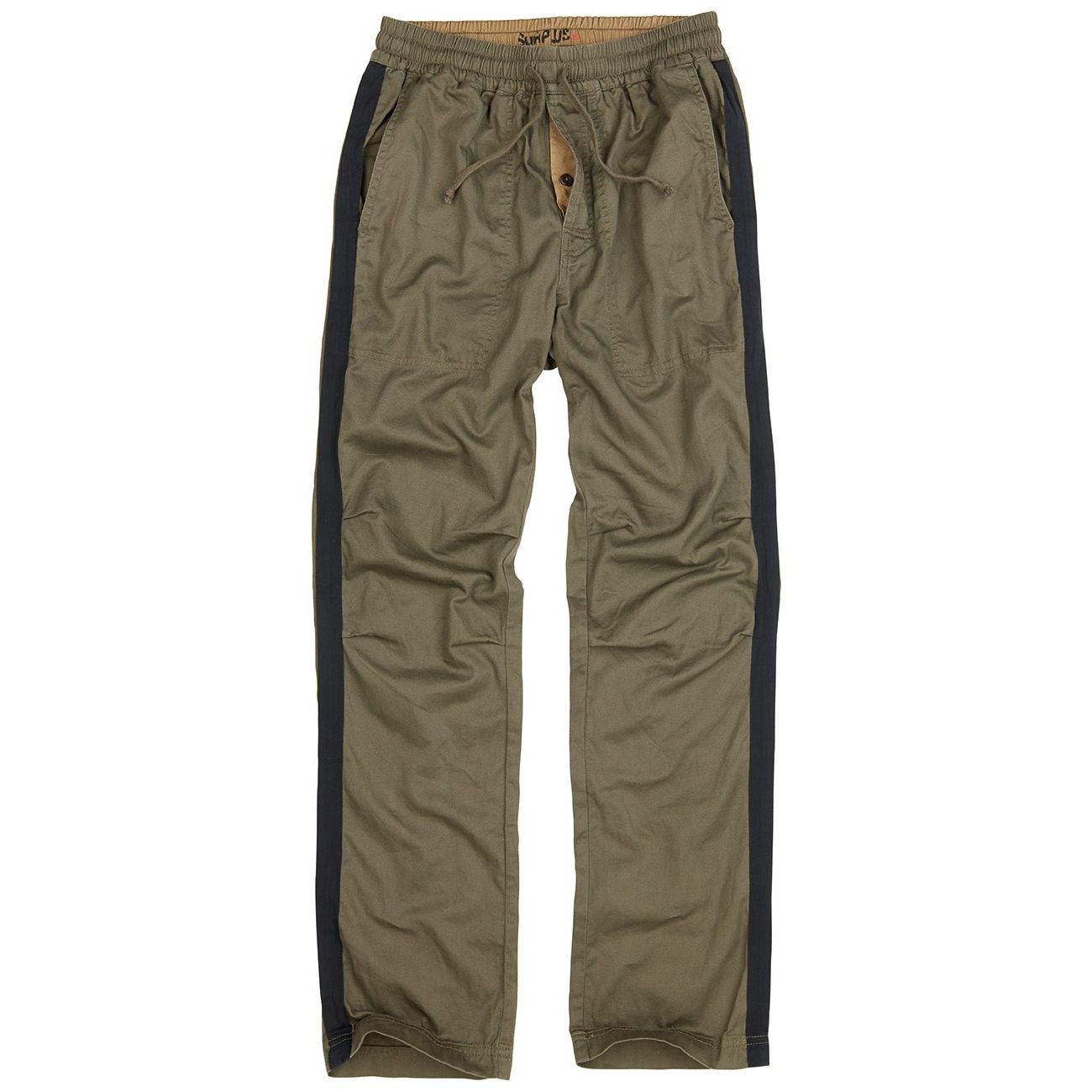 Pantalones ATHLETIC STARS verdes con franjas laterales y cintura elástica