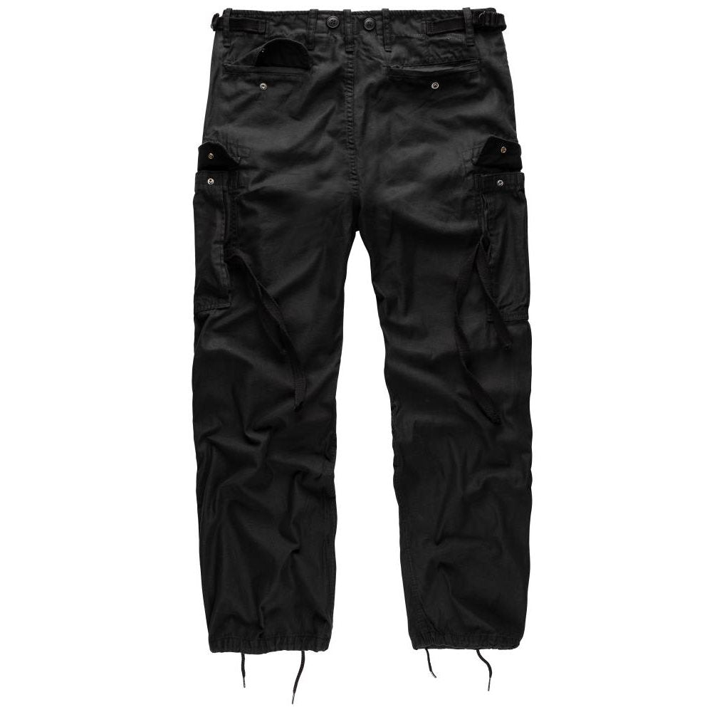 Pantalones VAGE FATIGUE negros, 7 bolsillos, estilo M65