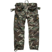 Pantalones PREMIUM VINTAGE WOODLAND de SURPLUS, aspecto desgastado, bolsillos reforzados y cinturón incluido