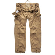 Pantalones PREMIUM VAGE khaki con bolsillos reforzados y cinturón incluido