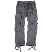 Pantalones AIRBORNE VAGE grises con múltiples bolsillos estilo militar
