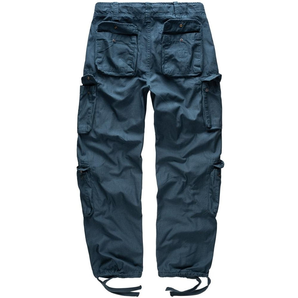 Pantalones Airborne Vintage gris con 8 bolsillos y rodillas anatómicas