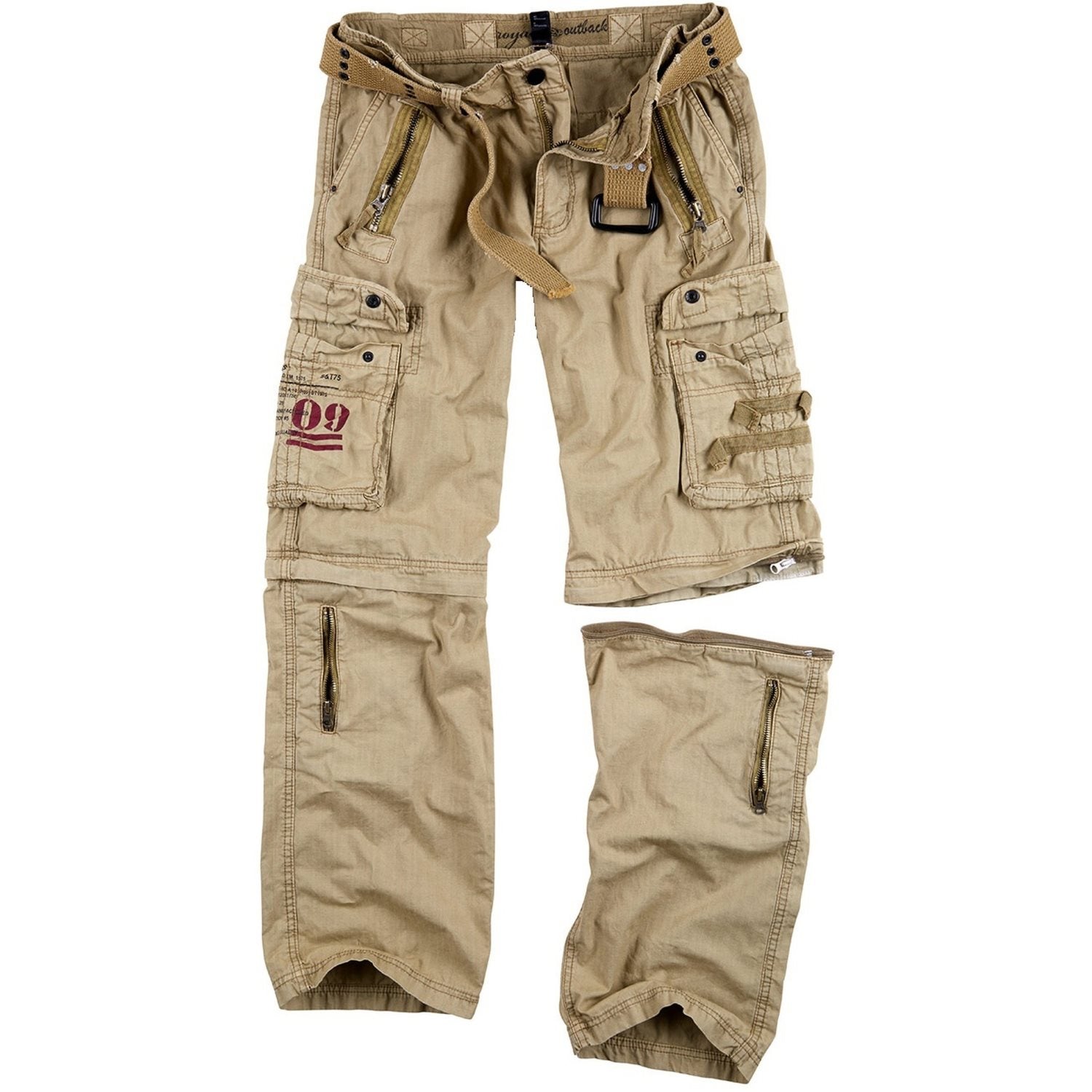 Pantalones desmontables ROYAL OUTBACK color Royal Green, detalle frontal