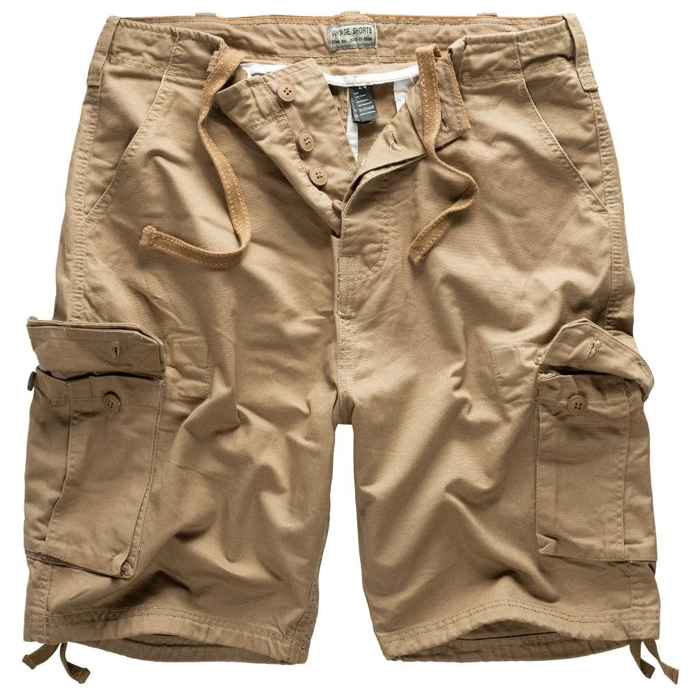Pantalones cortos VAGE khaki SURPLUS, corte holgado y 7 bolsillos