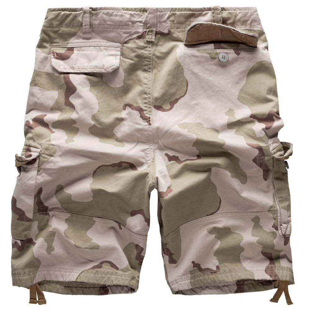 Bermudas VINTAGE SURPLUS de corte holgado, siete bolsillos y cierre de botones
