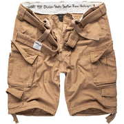 Pantalones cortos DIVISION negros con múltiples bolsillos y cinturón incluido