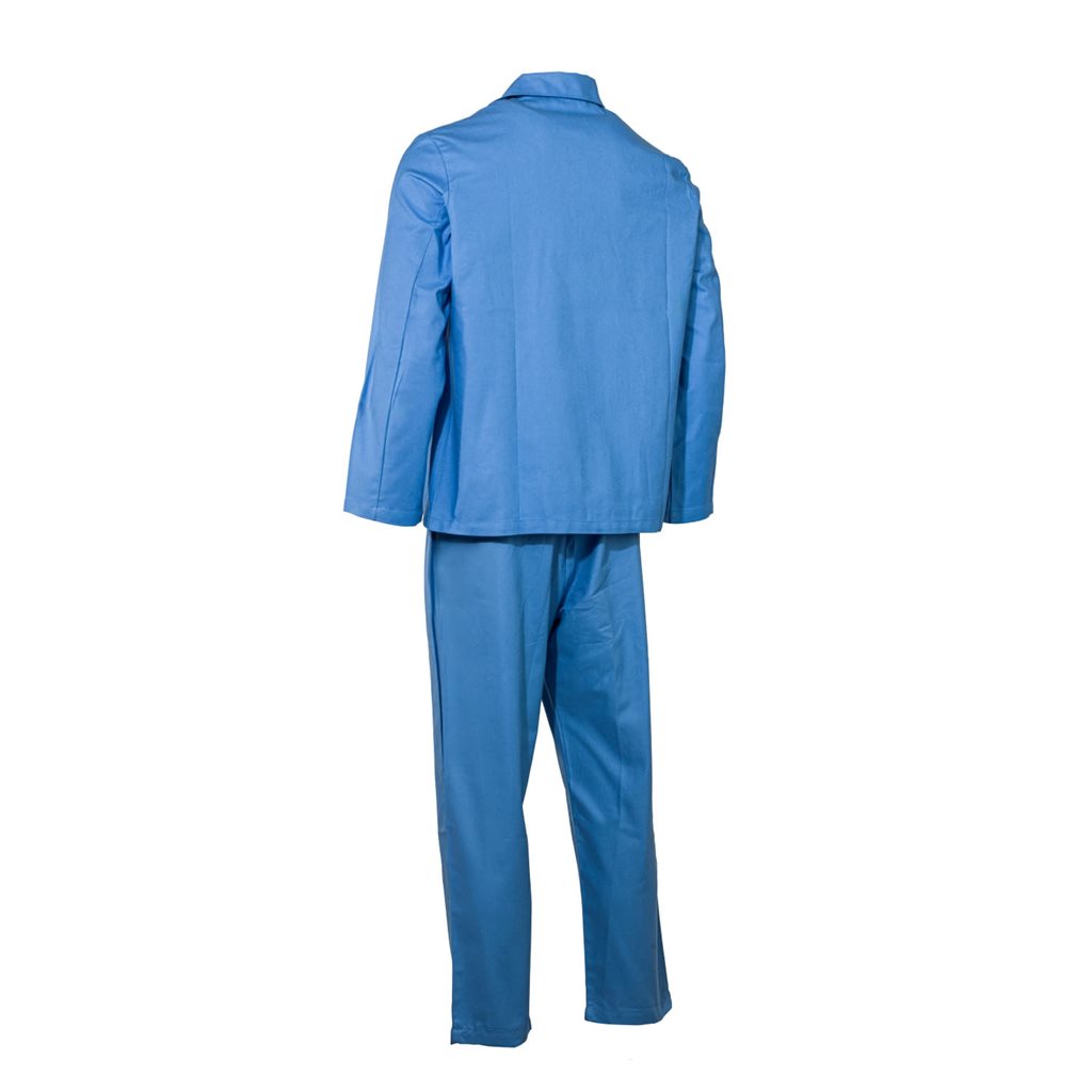 Pijama Bundeswehr azul original usado, chaqueta y pantalón