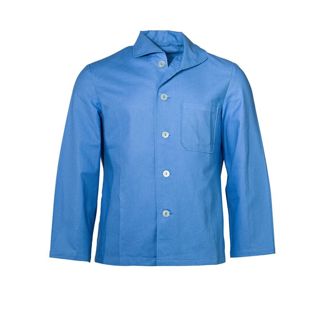 Pijama Bundeswehr azul original usado, chaqueta y pantalón
