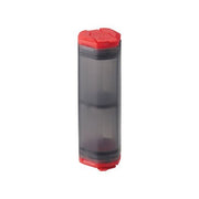 Salero MSR ALPINE de dos compartimentos, libre de BPA, cierre hermético, 9,5×2,3×2,3 cm