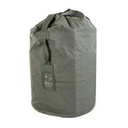 Saco de barco danés gris-verde usado 93 x 43 cm, algodón, asa y correa al hombro