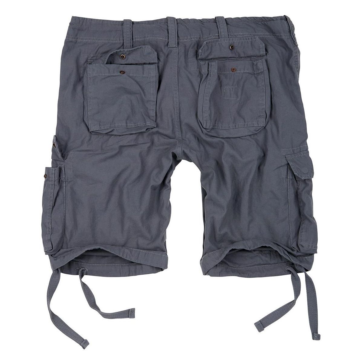 Bermudas AIRBORNE VINTAGE verdes SURPLUS, corte holgado, algodón suave, seis bolsillos, trabillas hasta 50 mm