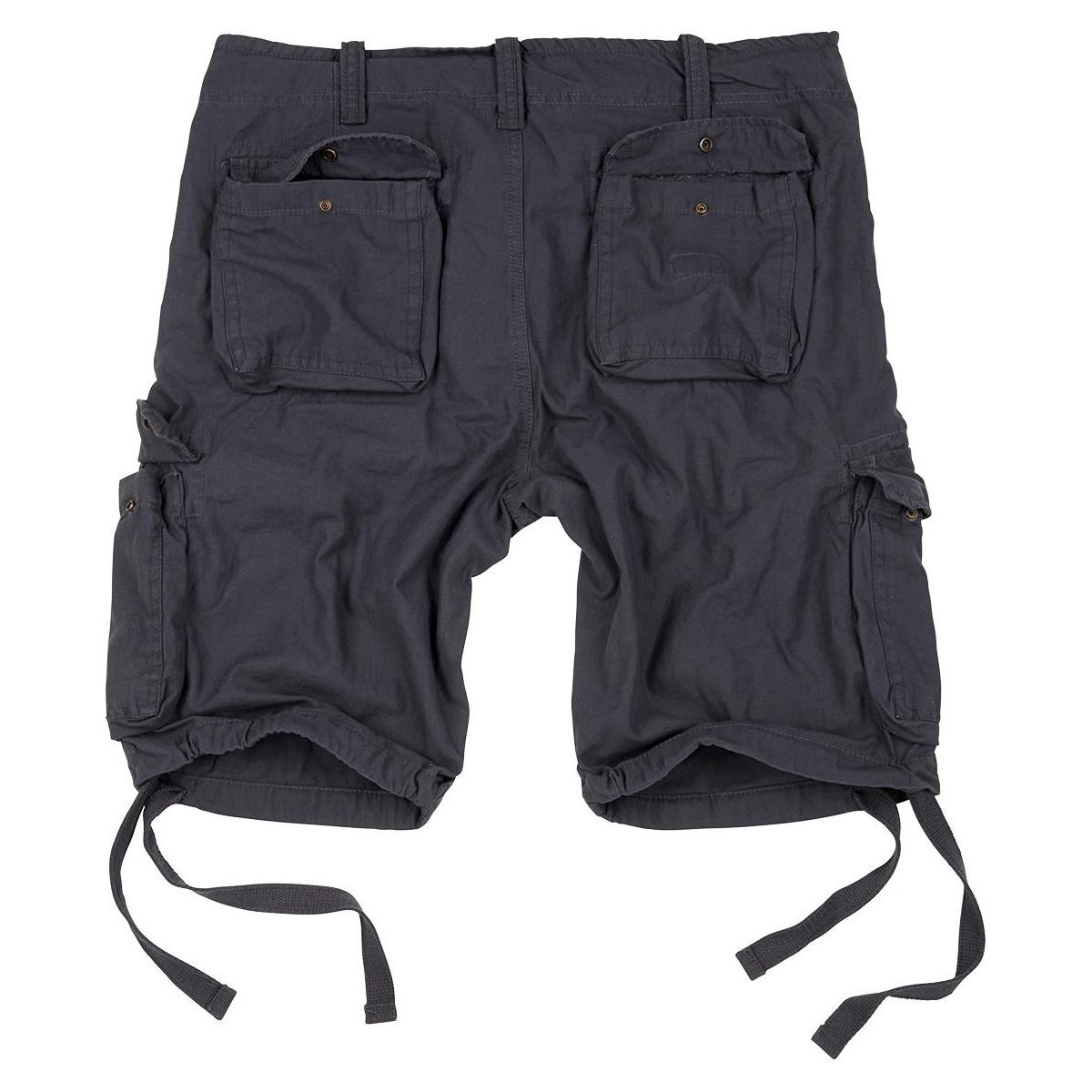 Bermudas AIRBORNE VINTAGE verdes SURPLUS, corte holgado, algodón suave, seis bolsillos, trabillas hasta 50 mm