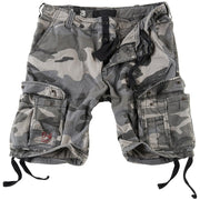 Shorts AIRBORNE VINTAGE SURPLUS corte holgado algodon seis bolsillos compatible con cinturones 50 mm