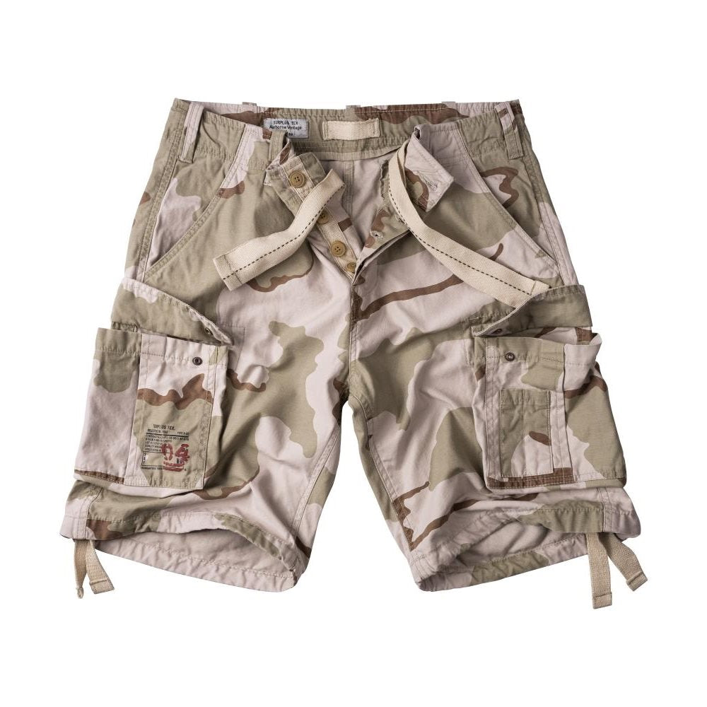 Pantalones cortos Airborne Vintage SURPLUS, corte suelto, algodon suave, seis bolsillos