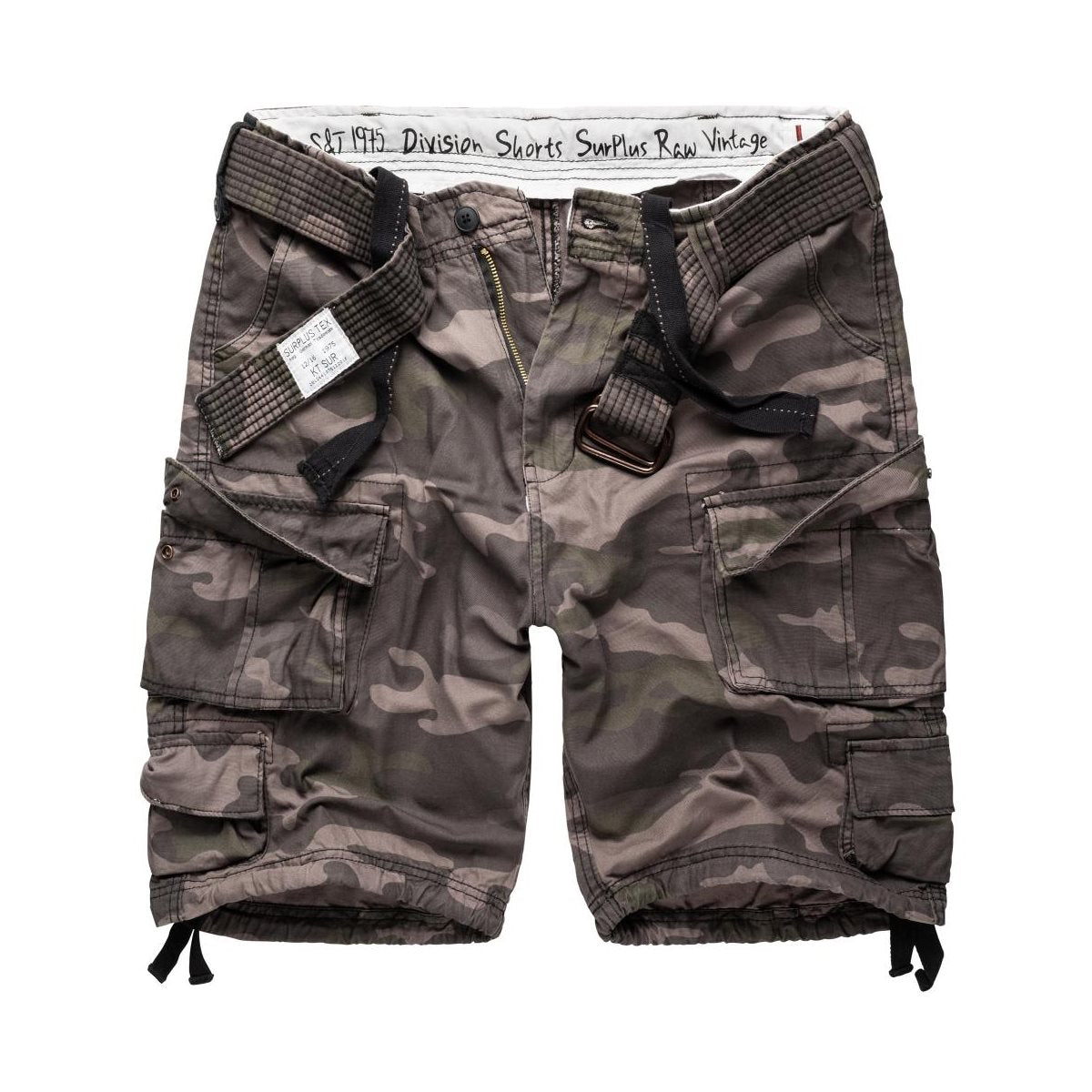 Pantalones cortos DIVISION con múltiples bolsillos y cinturón incluido