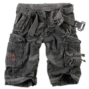 Pantalones cortos ROYAL SURPLUS con seis bolsillos y cinturón de tela