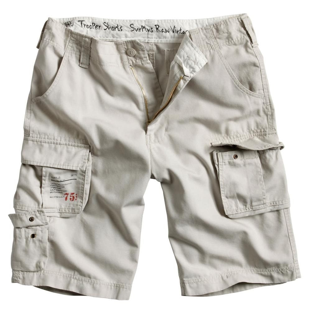 Bermudas TROOPER verdes con numerosos bolsillos, ligeras y cómodas para verano