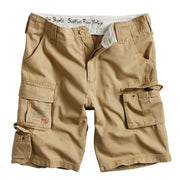 Pantalones cortos TROOPER KHAKI color caqui con múltiples bolsillos