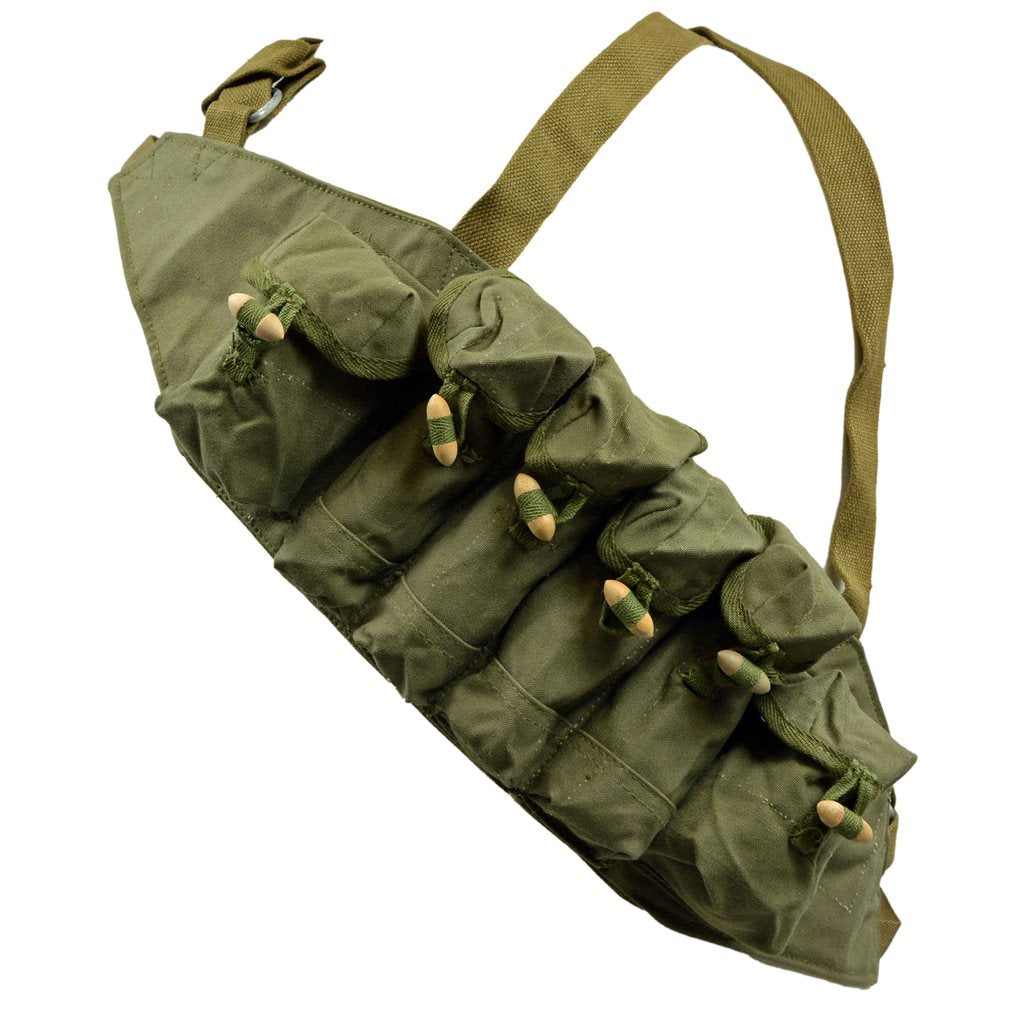 Chest Rig CHICOM SMG Type 79 verde hecho de algodón para cargadores del subfusil