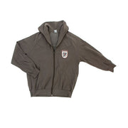 Sudadera militar austriaca verde usada con cremallera