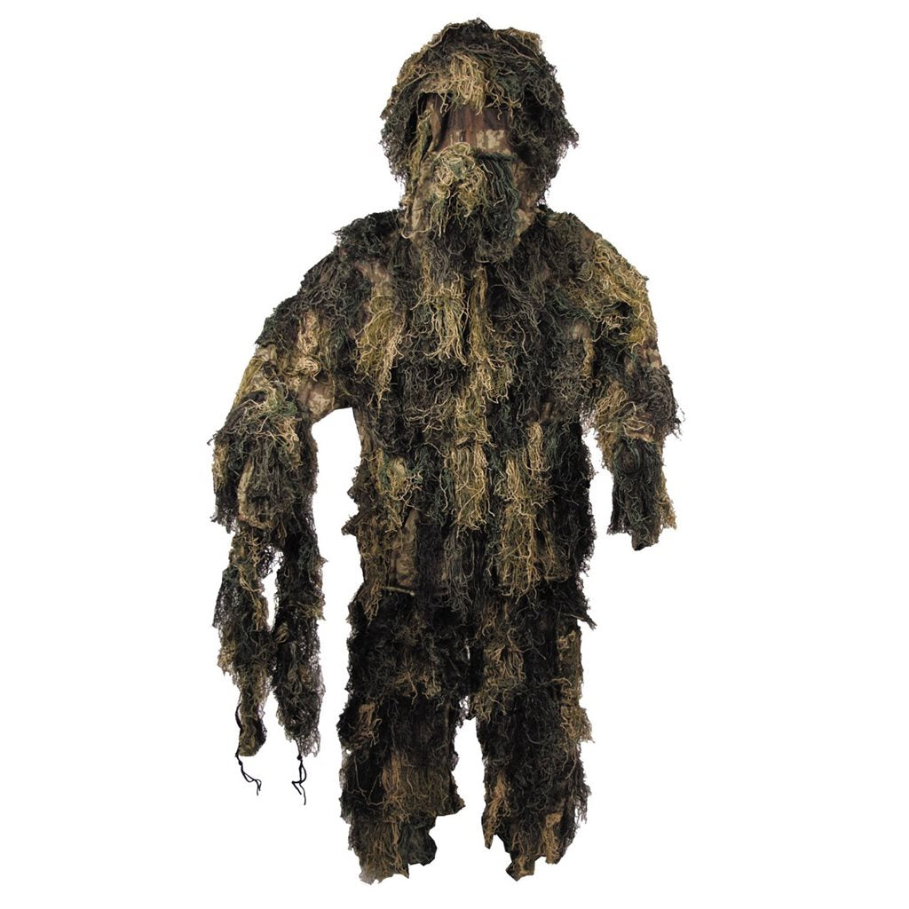 Hejkal conjunto 4 piezas Woodland: pantalones, chaqueta, sombrero y camuflaje para arma