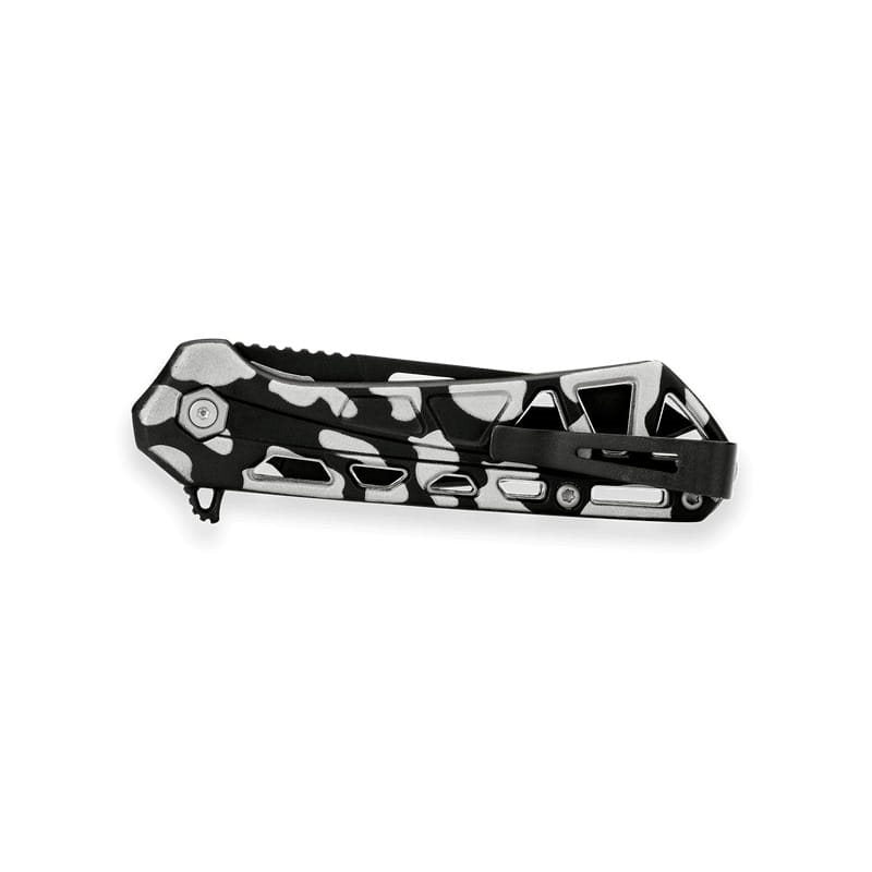Navaja plegable TRACE OPS Tanto CAMO con hoja tanto de acero 7Cr17MoV y mango de aluminio