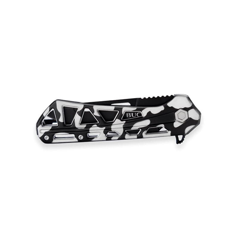 Navaja plegable TRACE OPS Tanto CAMO con hoja tanto de acero 7Cr17MoV y mango de aluminio