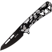 Navaja plegable TRACE OPS Tanto CAMO con hoja tanto de acero 7Cr17MoV y mango de aluminio