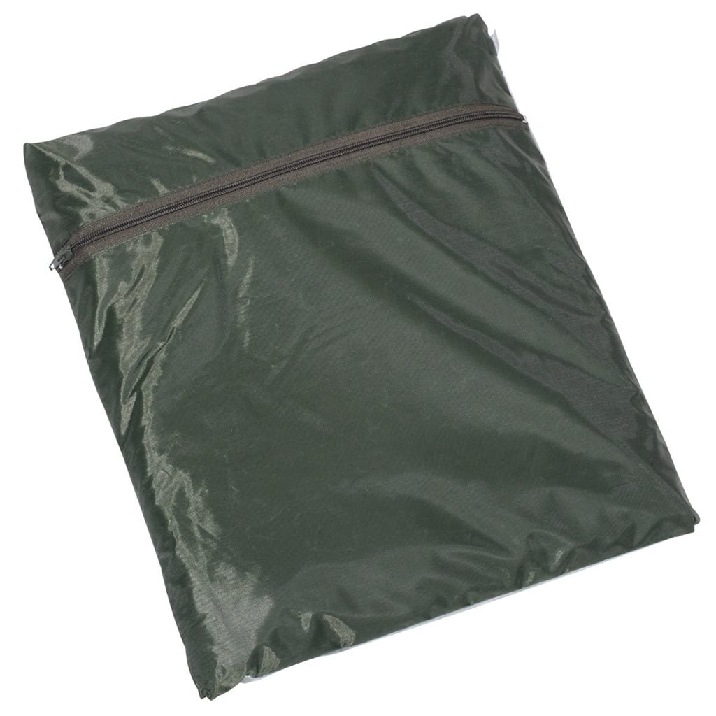 Conjunto impermeable verde: chaqueta con capucha y pantalón 100% poliéster