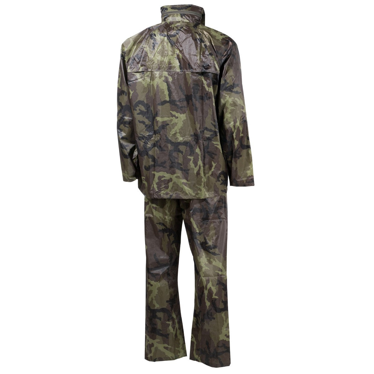 Conjunto impermeable vz.95 - chaqueta con capucha y pantalón en camuflaje, 100% poliéster