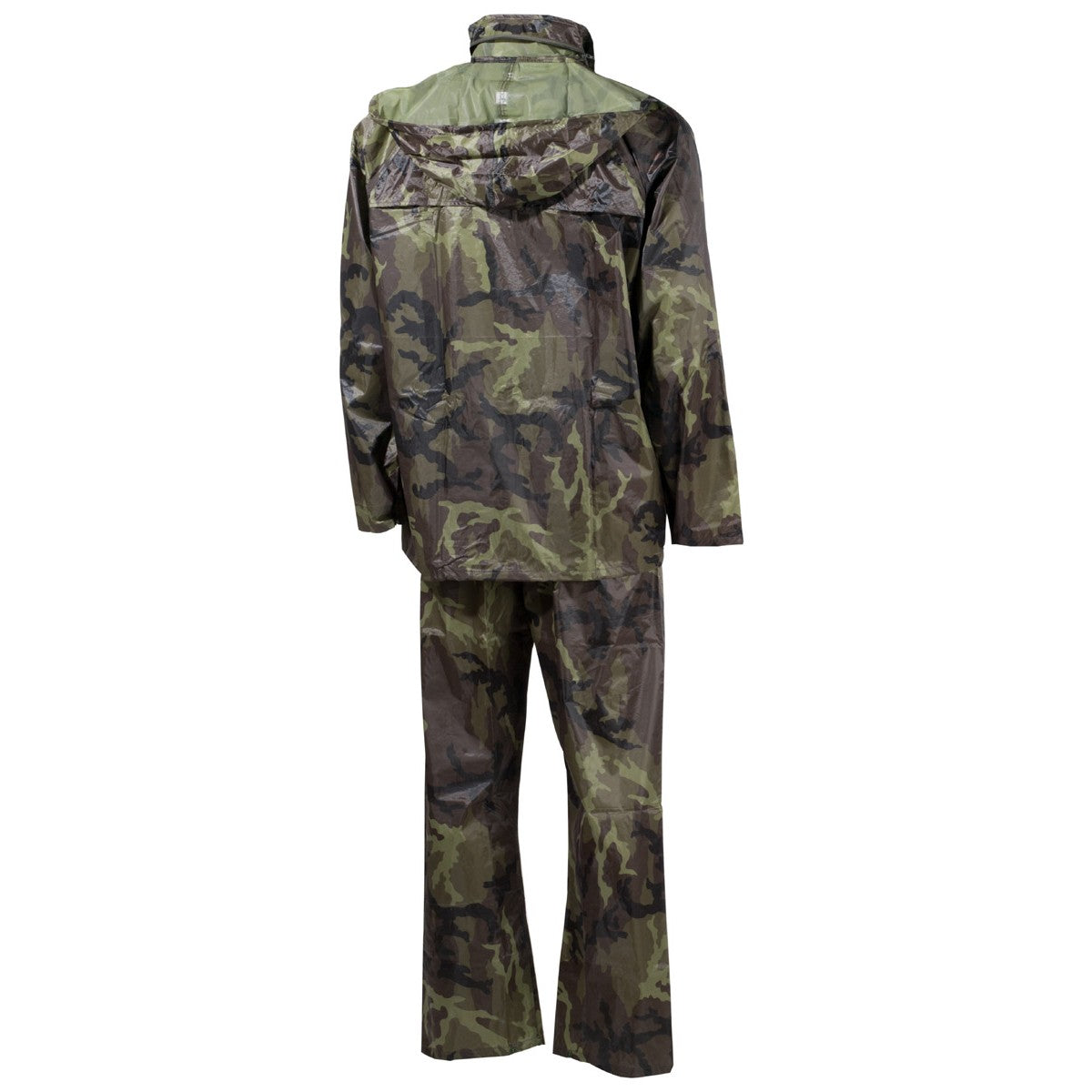 Conjunto impermeable vz.95 - chaqueta con capucha y pantalón en camuflaje, 100% poliéster