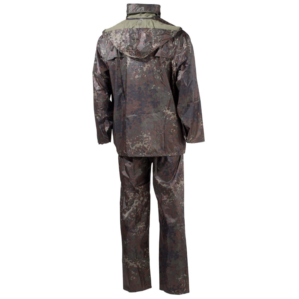 Conjunto impermeable FLECKTARN patrón 95: chaqueta con capucha y pantalones, 100% poliéster