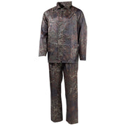 Conjunto impermeable FLECKTARN patrón 95: chaqueta con capucha y pantalones, 100% poliéster
